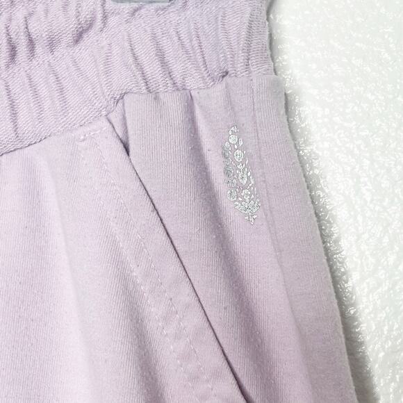 FREE PEOPLE FP MOVEMENT Sunny Skinny Sweatpants Elastic Waist Lavender Womens M - Picture 8 of 13
